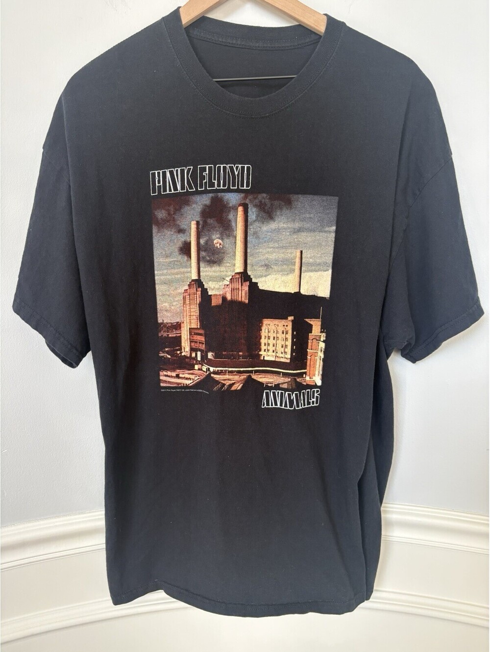 Pink Floyd Animals Graphic Black T-Shirt Rock & Pop Music Size L/XL